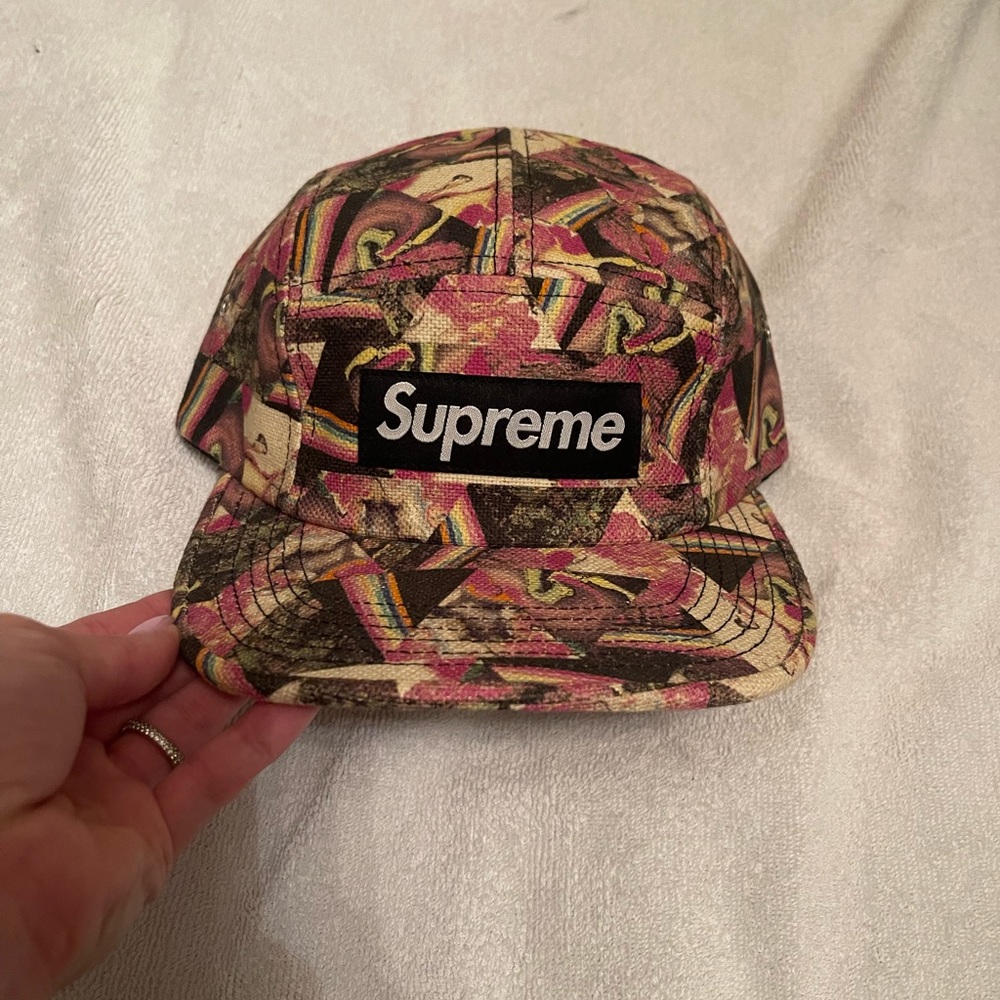 Supreme Men's Purple Supreme x Liberty Art Fabrics Camp Cap